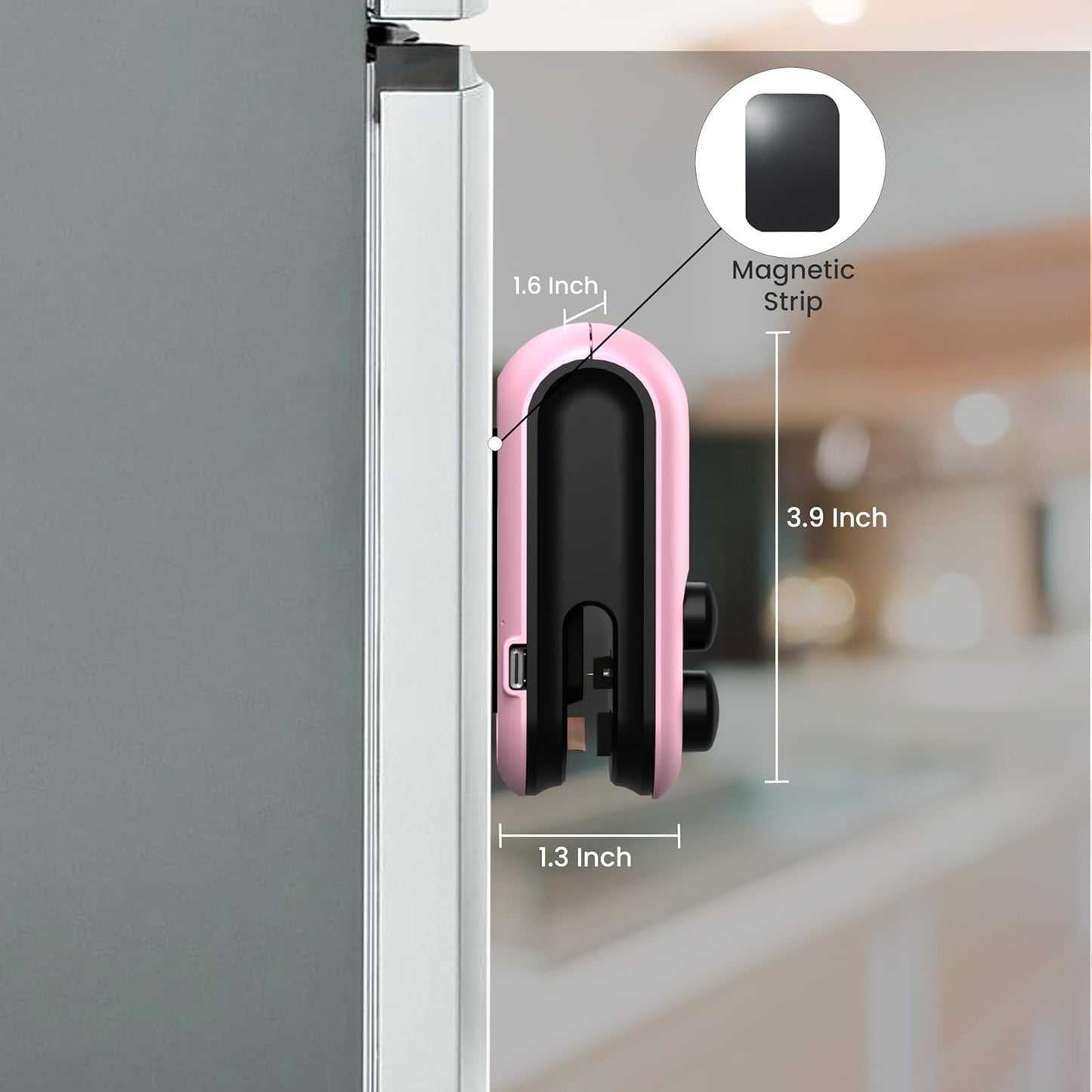 Seznik Portable Mini Sealing Machine, Handheld Packet Sealer for Food, Snacks, Chips, Fresh Storage, Plastic Bags Sealing Machine, 1 YEAR Warranty (White)