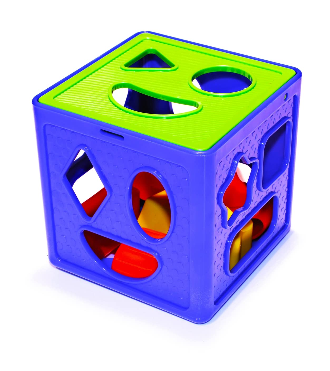 ZUDO TOYS Shape Sorting Cube With 18 Shape And Different Color - Kids Activity Toys - Learning And Educational Toys With Multicolour - (Bis Approved), 19 Pcs